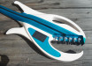 Shark guitar blue