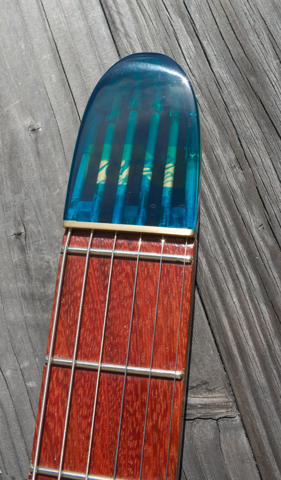 Shark guitar blue